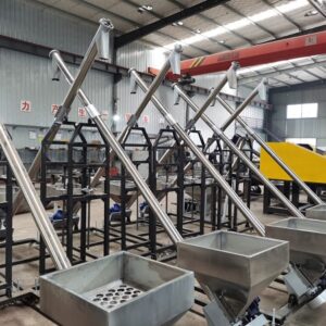 Screw loader for powders,crushed flakes,granules